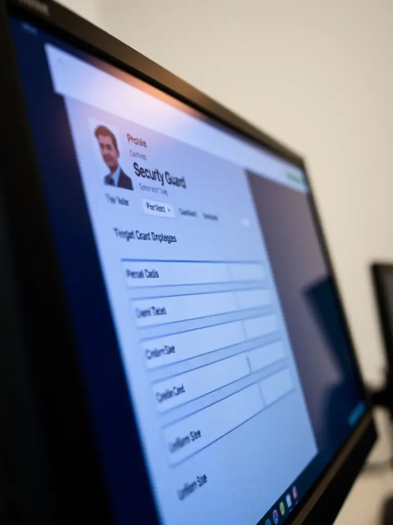 A screenshot of the ConfiTrek platform showcasing a detailed officer profile with all their credentials, training history, and upcoming deadlines.