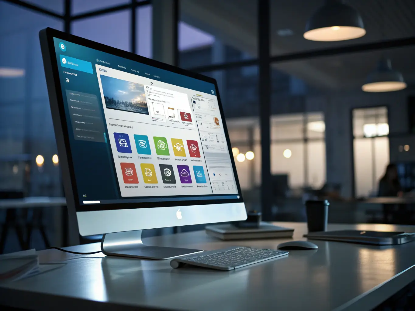 A digital illustration depicting a training coordinator creating a custom training program within the ConfiTrek platform, highlighting the flexibility and customization options.